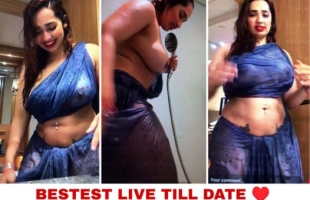 Aditi mistry nude blue saree nipple live